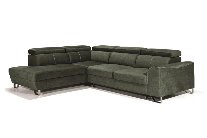 ASTI 2 designová rozkládací sedačka s úložným prostorem a polohovacími opěrkami